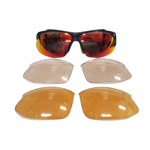 Occhiali da sole A2509C Lenti Polarizzate 100% UV PROTECT kit lenti intercambiabili