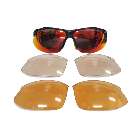 Occhiali da sole A2509C Lenti Polarizzate 100% UV PROTECT kit lenti intercambiabili