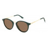 Montatura da vista Woodys Finn metallo fatto a mano Colore Havana Oro