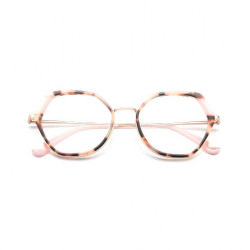 Montatura da vista Woodys Finn metallo fatto a mano Colore Havana Oro