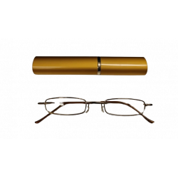 Occhiali per lettura premontati Spectra sigaro Gold Reading Glasses