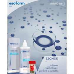 12 x Esoform Esoxide Sistema perossido monofase per lenti a contatto 360 ml con