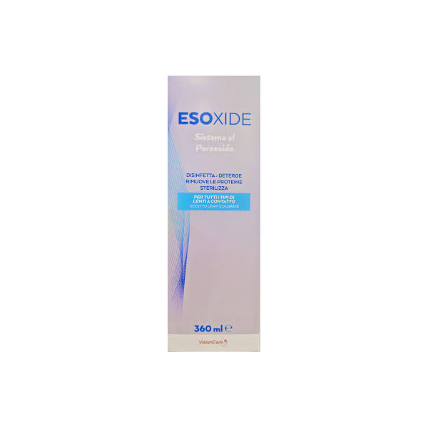 12 x Esoform Esoxide Sistema perossido monofase per lenti a contatto 360 ml con