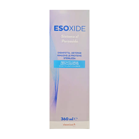 12 x Esoform Esoxide Sistema perossido monofase per lenti a contatto 360 ml con