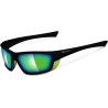 OCCHIALI DA SOLE DA GHIACCIAIO POLARIZZATO CAT 4 GOMMOSO ESTENDIBILE NERO VERDE 100% UV BLOCK SUNGLASSES POLARIZED GLACIER LUNE