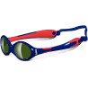 OCCHIALI DA SOLE BLU ROSSO POLARIZZATO IN GOMMA ELASTICA MORBIDA CON BANDA ELASTICA BIMBA 0-12 MESI