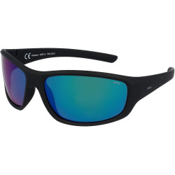 INVU Occhiali da Sole POLARIZZATI 2105 D Nero SPECCHIATO Verde Blu Elastico INDEFORMABILE Lenti 100% UV Block Sunglasses Polari