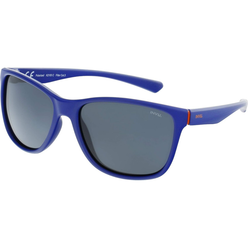 INVU OCCHIALI DA SOLE K 2105 C BLU LENTI POLARIZZATE BIMBO FLEX