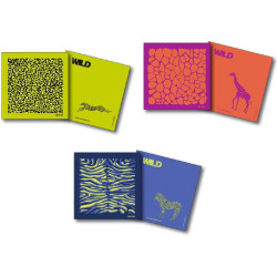 Centrostyle Panno in microfibra Art? Wild Collection. Formato 20x20 cm, confezionata singolarmente COLORI ASSORTITI