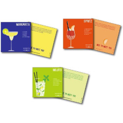 Centrostyle Panni in microfibra Art? Cocktail Collection. Formato 20x20 cm, confezionata singolarmente (VERDE MOJITO)