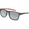 INVU OCCHIALI DA SOLE 2120 B GRIGIO METALLIZZATO SATINATO ARANCIO LENTI POLARIZZATE