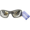 OCCHIALI DA SOLE POLARIZZATI INVU A 2501 G NERO SPECCHIATO SILVER ELASTICO INDEFORMABILE LENTI 100% UV BLOCK SUNGLASSES POLARIZ
