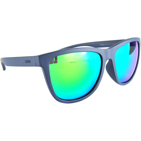 INVU OCCHIALI DA SOLE 2800 B BLU NAVY IN GOMMA ESTENDIBILE SPECCHIATO VERDE POLARIZZATO 100% SUNGLASSES SONNENBRILLE LUNETTE DE