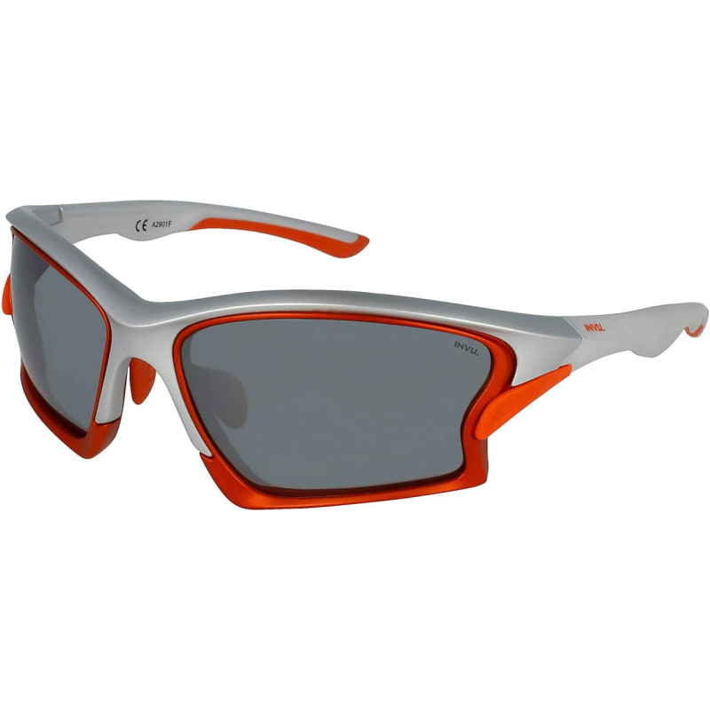 INVU OCCHIALI DA SOLE POLARIZZATI 2901 F SILVER ARANCIO LENTI POLARIZZATE INTERCAMBIABILI