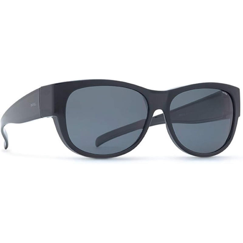 INVU OCCHIALI DA SOLE SUNCOVER 2603 A NERO POLARIZZATO 100% UV SOPRA I TUOI OCCHIALI DA VISTA SUNGLASSES SONNENBRILEN LUNETTE D