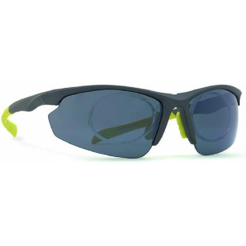 OCCHIALI DA SOLE POLARIZZATI INVU A 2508 C GRIGIO VERDE CON 3 COPPIE LENTI INTERCAMBIABILI E CLIP PER LENTI DA GRADUARE 100% UV