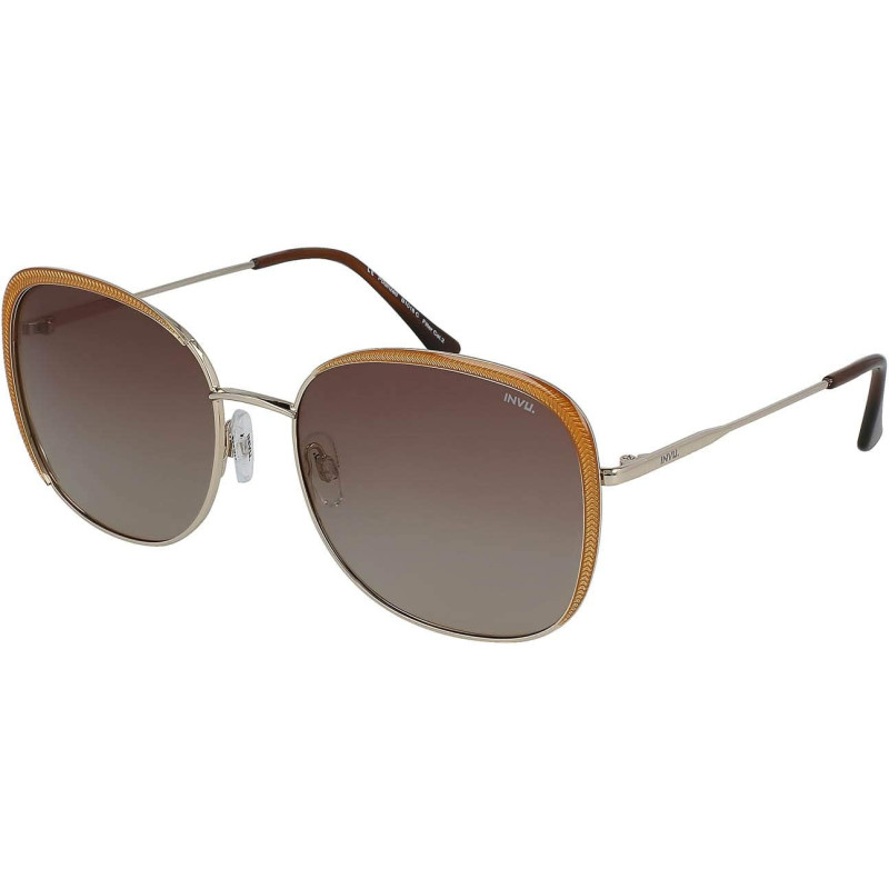 INVU OCCHIALI DA SOLE B 1018 C ORO BEIGE LENTI POLARIZZATE