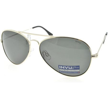 OCCHIALI DA SOLE INVU B 1410 B ORO POLARIZZATO 100% SUNGLASSES SONNENBRILLE LUNETTE DE SOLEIL