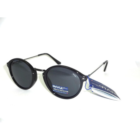 OCCHIALI DA SOLE POLARIZZATI INVU B 2639 A NERO LENTI POLARIZZATE 100% UV BLOCK SUNGLASSES POLARIZED