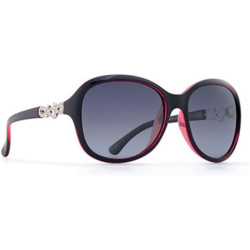 OCCHIALI DA SOLE POLARIZZATI INVU P 2501 B NERO BORDEAUX LENTI 100% UV BLOCK SUNGLASSES POLARIZED