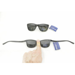 OCCHIALI DA SOLE INVU T 2713 C NERO LUCIDO ESTENDIBILE POLARIZZATO 100% UV SUNGLASSES SONNENBRILEN