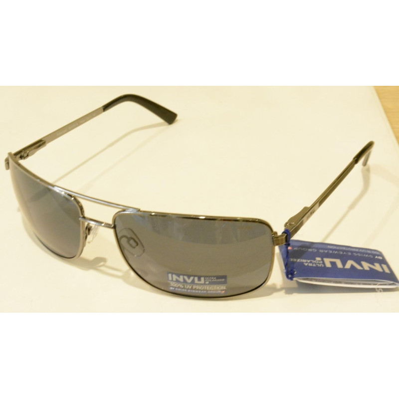 OCCHIALI DA SOLE POLARIZZATI INVU B 1406 A GRGIO LENTI 100% UV BLOCK SUNGLASSES POLARIZED