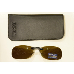 INVU Occhiali da Sole POLARIZZATI ADDIZIONALE Fisso Invisibile 2400 B Lenti Marrone 100% UV Block Sunglasses Polarized
