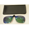 INVU OCCHIALI DA SOLE POLARIZZATI ADDIZIONALE RIBALTABILE 2402 J LENTI MARRONE SPECCHIATO VERDE 100% UV BLOCK SUNGLASSES POLARI