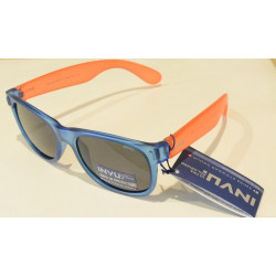 OCCHIALI DA SOLE POLARIZZATI BIMBO BIMBA INVU K 2410 C BLU ARANCIO LENTI 100% UV BLOCK SUNGLASSES POLARIZED