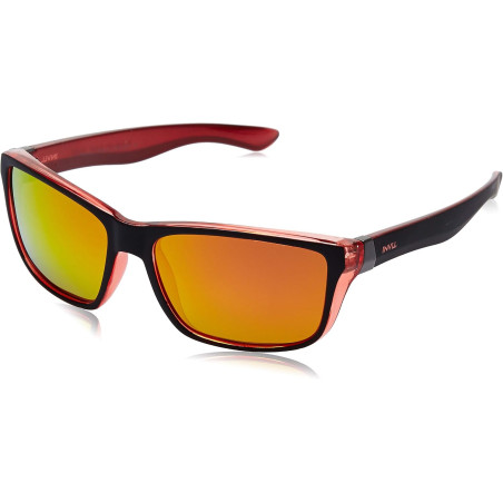 INVU Occhiali da Sole POLARIZZATI T 2404 B Arancio Nero Lenti SPECCHIATE Arancio 100% UV Block Sunglasses Polarized