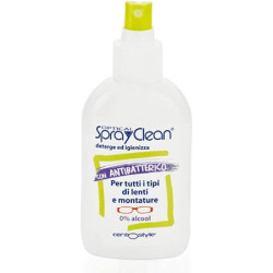 SPRAY ANTIBATTERICO IGIENIZZANTE DETREGENTE PER OCCHIALI E LENTI ANCHE ANTIRIFLESSO NO ALCOOL