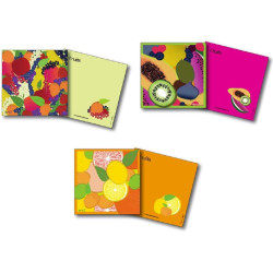 Centrostyle Panni in microfibra Art? Fruit Collection. Formato 20x20 cm, confezionata singolarmente (GIALLO)