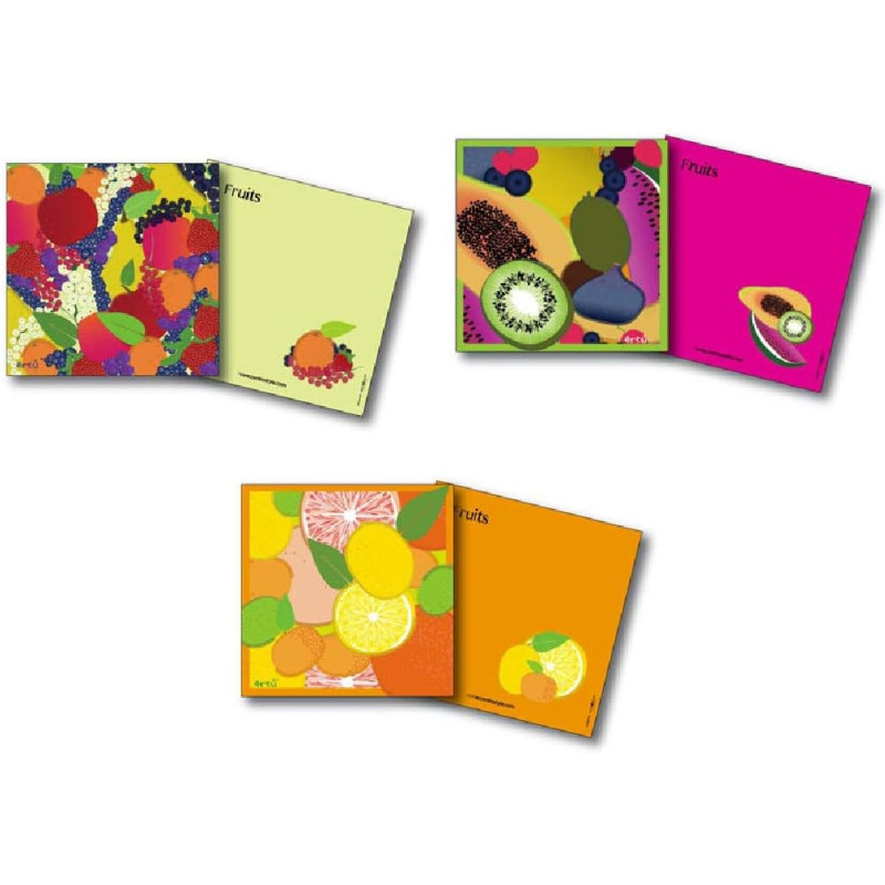 Centrostyle Panni in microfibra Art? Fruit Collection. Formato 20x20 cm, confezionata singolarmente (GIALLO)