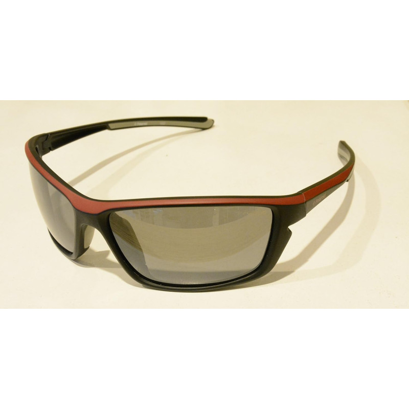 Polaroid Occhiali da Sole POLARIZZATI P 7313 A Nero Rosso SPECCHIATO Argento 100% UV Block Sunglasses Polarized