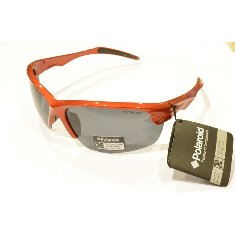 OCCHIALI DA SOLE POLARIZZATI POLAROID P 7331 B ROSSO 100% UV BLOCK SUNGLASSES POLARIZED