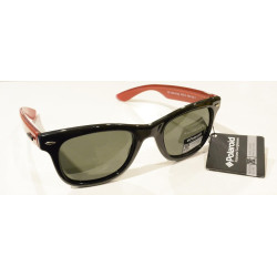Polaroid Occhiali da Sole POLARIZZATI P 912 E Nero Rosso 100% UV Block Sunglasses Polarized