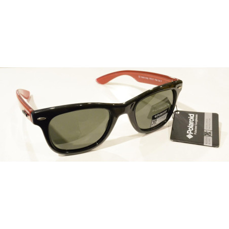 Polaroid Occhiali da Sole POLARIZZATI P 912 E Nero Rosso 100% UV Block Sunglasses Polarized