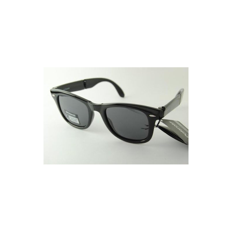 Occhiali da sole Polaroid P937A pieghevole nero lucido vintage unisex