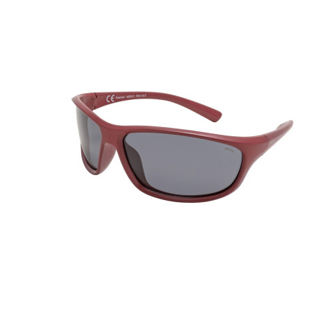 INVU. Flexi satijn rood Occhiali DA Sole A2500C Gomma Flessibile Rosso Adulto Lenti Polarizzate