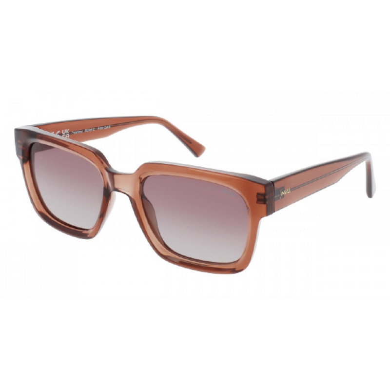 INVU Occhiali da sole da donna B2306C Lenti Polarizzate 100% UV PROTECT Trasparente Borgogna