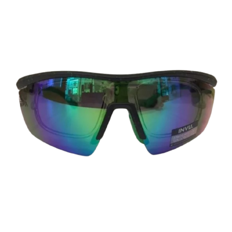 INVU Occhiali Da Sole IA22400B Nero Verde Uomo Adulto Lenti Polarizzate Clip Graduabile