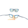 INVU OCCHIALI DA SOLE 2800 B BLU IN GOMMA ESTENDIBILE SPECCHIATO BLU POLARIZZATO 100% SUNGLASSES SONNENBRILLE LUNETTE DE SOLEIL