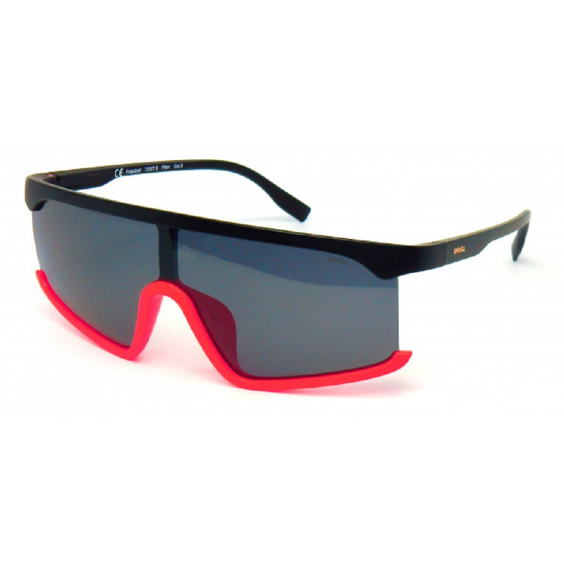INVU Occhiali da sole da uomo sportivi T2007B Lenti Polarizzate 100% UV PROTECT Nero Rosso