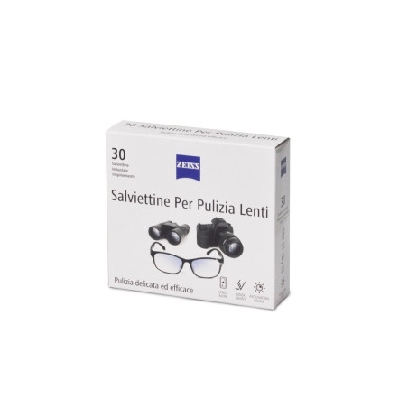 3 x Zeiss Salviettine in tessuto per pulizia lenti cannocchiali fotocamere 30 pz