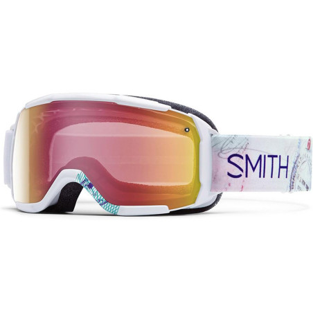 Smith Optics Maschera da Sci E Snowboard Showcase OTG S1 White Wanderlust Red Sensor Mirror Compatibile con Mascherina Gradua