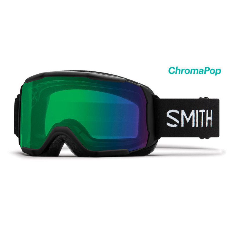 Smith Maschera da Sci SNOWBARD Showcase OTG Black S2 CHROMAPOP Everyday Green Mirror