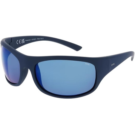 INVU Occhiali da sole A2106 H Blu Lenti Specchiate Blu Gomma Flex Lenti Polarizzate 100% UV PROTECT