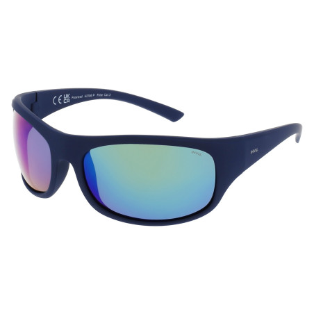 INVU Occhiali da sole A2106 P Blu Lenti Specchiate Gomma Flex Lenti Polarizzate 100% UV PROTECT