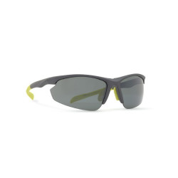 INVU Occhiali Da Sole Polarizzati Uomo Sportivi A2508J Grigio Giallo Con Clip Interno Lenti Intercambiabili