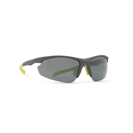 INVU Occhiali Da Sole Polarizzati Uomo Sportivi A2508J Grigio Giallo Con Clip Interno Lenti Intercambiabili